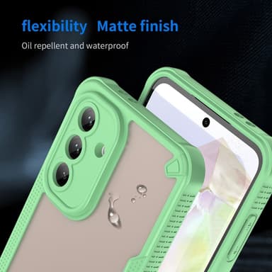 SKALO Samsung A56 5G Armor Hybrid Frosted Skal - Grön