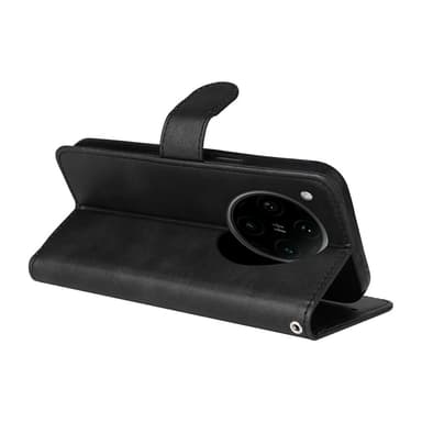 SKALO Motorola Moto G15 Power PU-läder Plånboksfodral - Svart