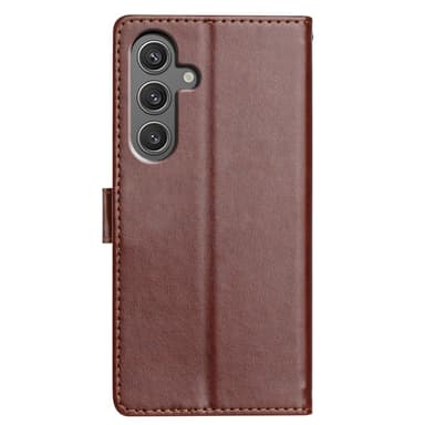 SKALO Samsung A26 5G PU-läder Plånboksfodral - Brun