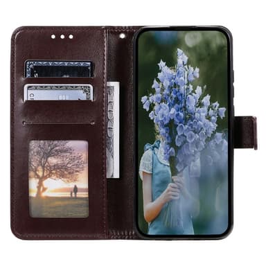 SKALO Samsung A56 5G Mandala Plånboksfodral - Brun