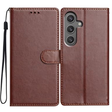 SKALO Samsung A26 5G PU-läder Plånboksfodral - Brun