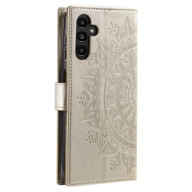 SKALO Samsung A26 5G Mandala Plånboksfodral - Guld