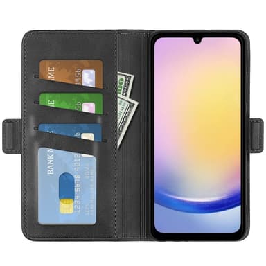 SKALO Samsung A26 5G Premium ID Plånboksfodral - Svart