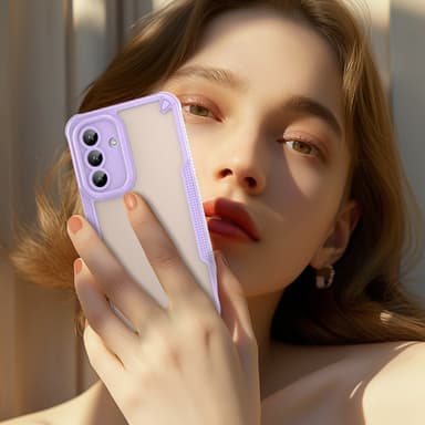 SKALO Samsung A36 5G Armor Hybrid Frosted Skal - Lila