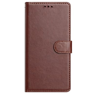 SKALO Samsung A26 5G PU-läder Plånboksfodral - Brun