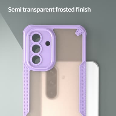 SKALO Samsung A36 5G Armor Hybrid Frosted Skal - Lila