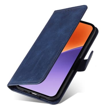 SKALO Xiaomi 15 PU-läder Plånboksfodral - Blå