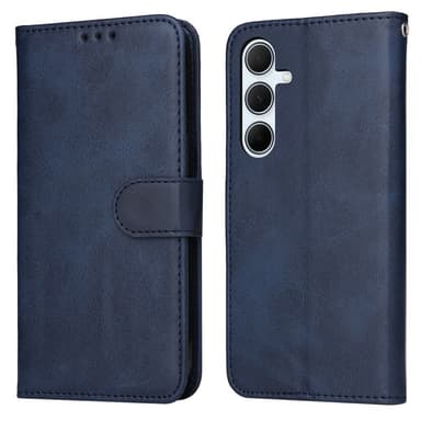 SKALO Samsung A36 5G PU-läder Plånboksfodral - Blå