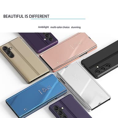 SKALO Samsung A26 5G Clear View Plånboksfodral - Svart