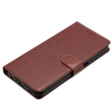 SKALO Samsung A26 5G PU-läder Plånboksfodral - Brun