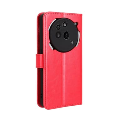 SKALO Nothing Phone (3a) Pro 5G PU-läder Plånboksfodral - Röd - Röd