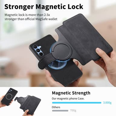 SKALO Xiaomi 15 CASENEO MW-03 Plånboksfodral - Svart