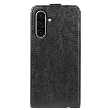 SKALO Samsung A56 5G Vertical Flip PU-Läder Plånboksfodral - Svart