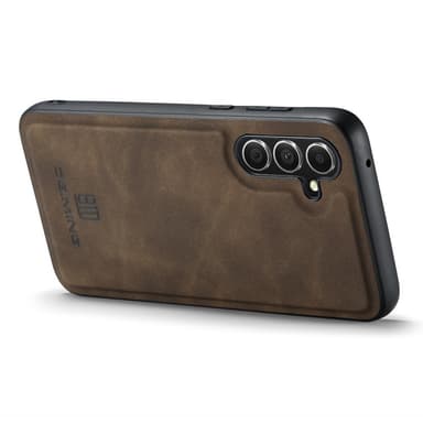 DG MING Samsung A56 5G Premium PU-Läder Hybrid Skal - Mörkbrun