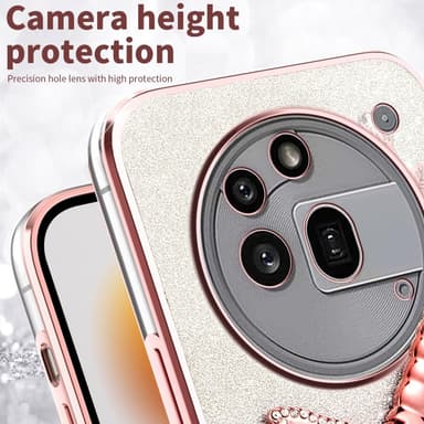 SKALO Nothing Phone (3a) Pro 5G KADEM Dragonfly Glitter Skal - Lila