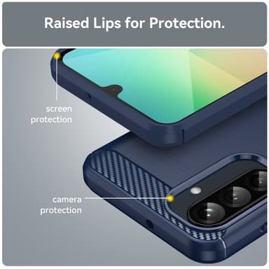 SKALO Samsung A26 5G Armor Carbon Skal - Blå