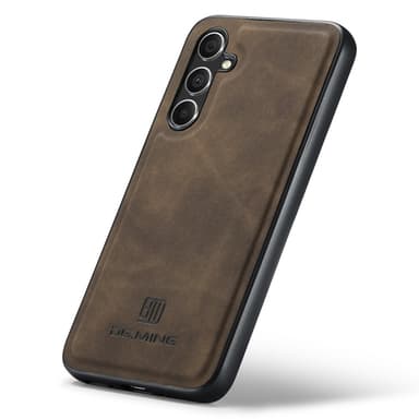 DG MING Samsung A56 5G Premium PU-Läder Hybrid Skal - Mörkbrun