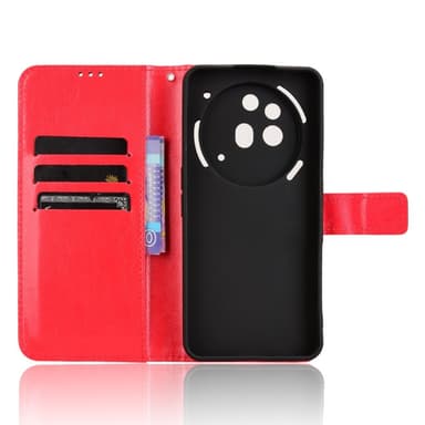 SKALO Nothing Phone (3a) Pro 5G PU-läder Plånboksfodral - Röd - Röd