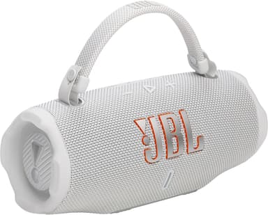 JBL Charge 6 trådlös bärbar högtalare (vit)