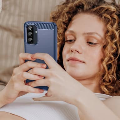 SKALO Samsung A26 5G Armor Carbon Skal - Blå