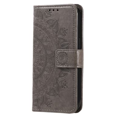SKALO Samsung A36 5G Mandala Plånboksfodral - Grå