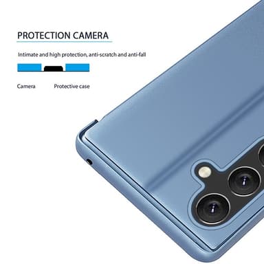 SKALO Samsung A26 5G Clear View Plånboksfodral - Lila