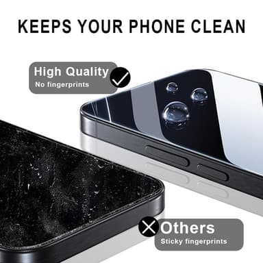 SKALO Samsung A56 5G Heltäckande Skärmskydd i Härdat Glas - Svart
