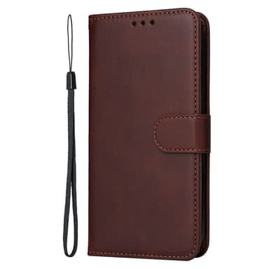 SKALO Motorola Moto G15 Power PU-läder Plånboksfodral - Brun
