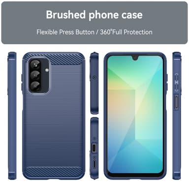 SKALO Samsung A26 5G Armor Carbon Skal - Blå