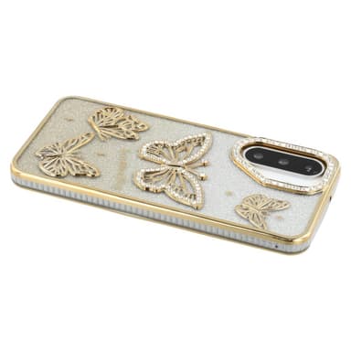 SKALO Samsung A26 5G Butterfly Rhinestones Skal - Guld