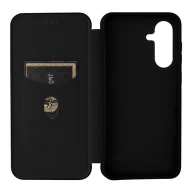 SKALO Samsung A36 5G Carbon Fiber Plånboksfodral - Svart