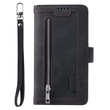 SKALO Samsung A56 5G Big Wallet 9-FACK Plånboksfodral - Svart