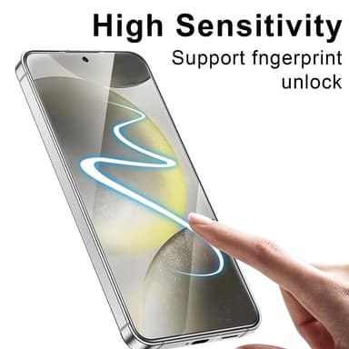 SKALO Samsung A56 5G Heltäckande Skärmskydd i Härdat Glas - Svart