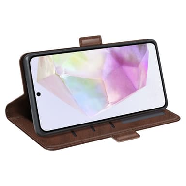 SKALO Samsung A56 5G Premium ID Plånboksfodral - Brun