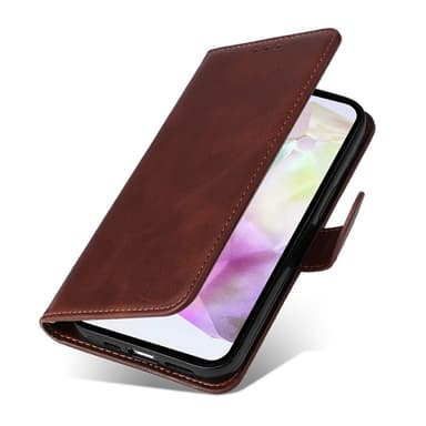 SKALO Samsung A36 5G PU-läder Plånboksfodral - Brun