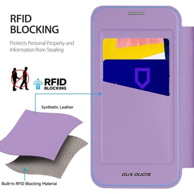 DUX DUCIS Samsung A36 5G Skin X Pro Plånboksfodral - Lila