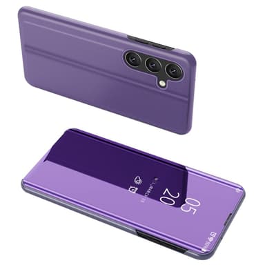 SKALO Samsung A26 5G Clear View Plånboksfodral - Lila