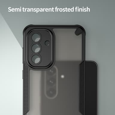 SKALO Samsung A36 5G Armor Hybrid Frosted Skal - Svart