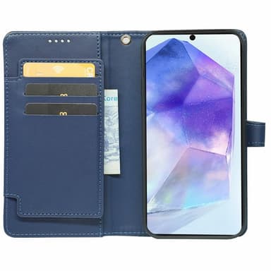 SKALO Samsung A56 5G 9-FACK Plånboksfodral - Blå