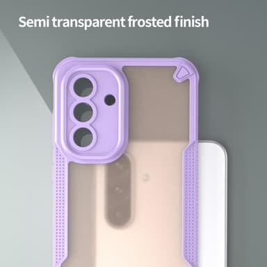 SKALO Samsung A56 5G Armor Hybrid Frosted Skal - Lila