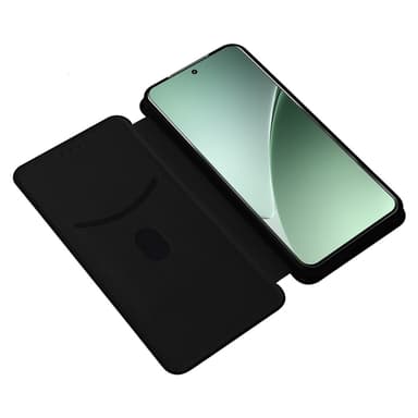 SKALO Xiaomi 15 Carbon Fiber Plånboksfodral - Svart