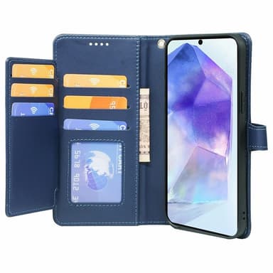 SKALO Samsung A56 5G 9-FACK Plånboksfodral - Blå