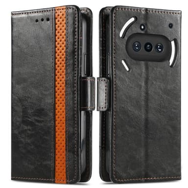 SKALO Nothing Phone (3a) 5G CASENEO 002 Premium Plånboksfodral - Svart