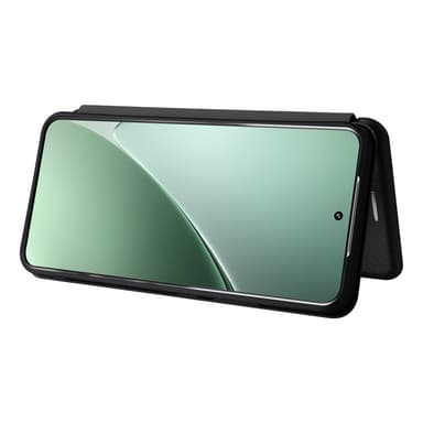 SKALO Xiaomi 15 Carbon Fiber Plånboksfodral - Svart