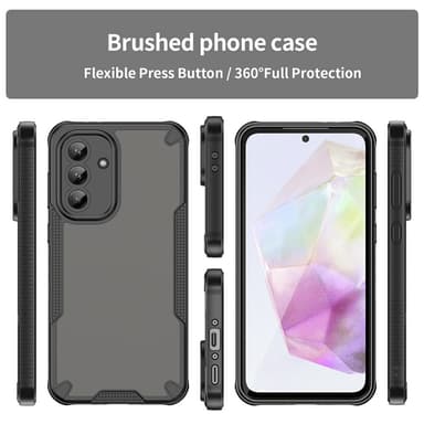 SKALO Samsung A36 5G Armor Hybrid Frosted Skal - Svart