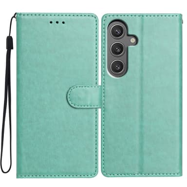 SKALO Samsung A26 5G PU-läder Plånboksfodral - Turkos