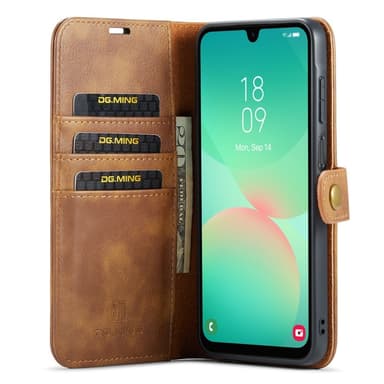 DG MING Samsung A26 5G 2-i-1 Magnet Plånboksfodral - Brun