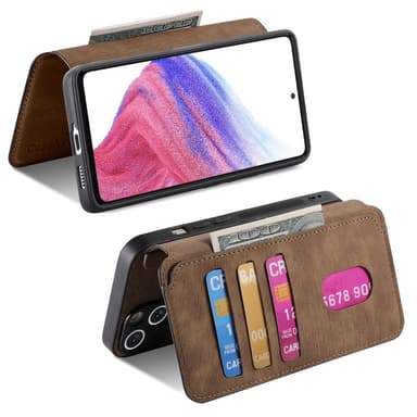 SKALO Samsung A56 5G CASENEO MW-03 Plånboksfodral - Brun