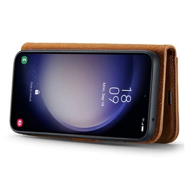 DG MING Samsung A56 5G 2-i-1 Magnet Plånboksfodral - Brun