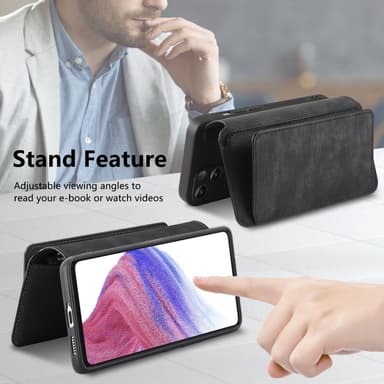 SKALO Samsung A56 5G CASENEO MW-02 Plånboksfodral - Svart